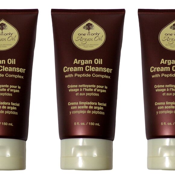 One 'N Only Argan Oil Cream Cleanser Removes Residual Makeup 5 oz (Set of 3) - Picture 1 of 3